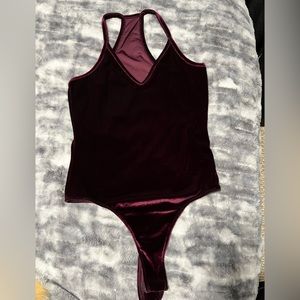 Halter Velvet Bodysuit